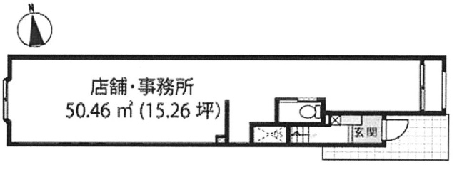 祖師谷テナントビル1F 間取り図