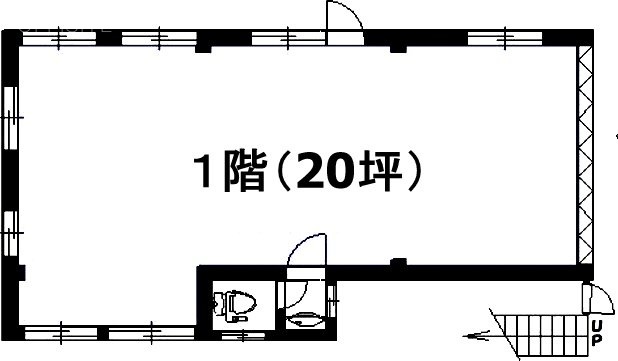 内田ビル1F 間取り図