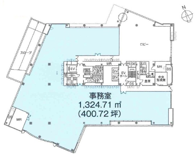 横浜ビジネスパーク(YBP)ノーススクエアⅢ1F 間取り図