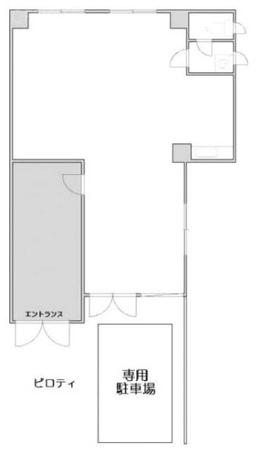千駄ヶ谷エレガンスビル1F 間取り図