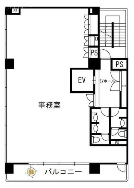 九段KAビル6F 間取り図