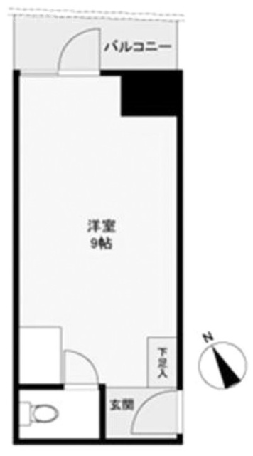 サニープラザ新宿御苑803 間取り図