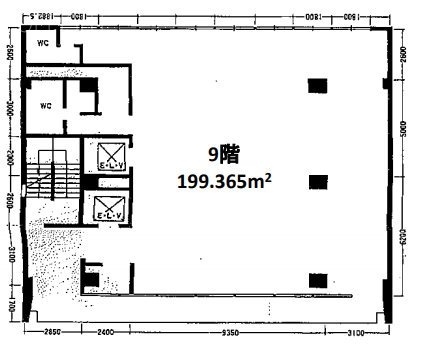 久月ビル9F 間取り図