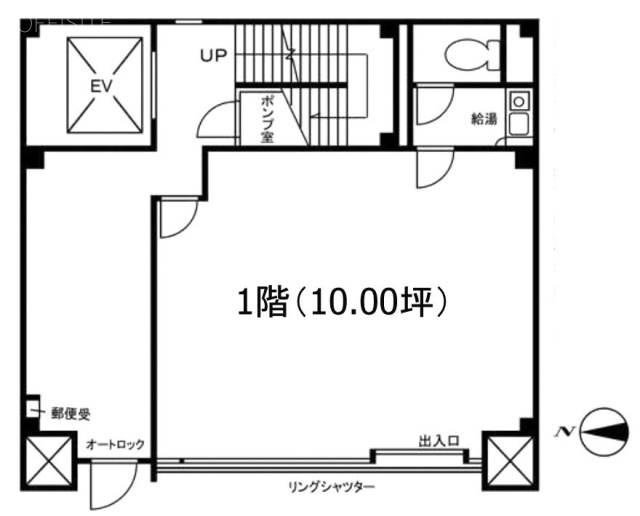 サスガ第3ビル1F 間取り図