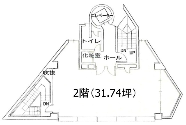 第16通南ビル2F 間取り図