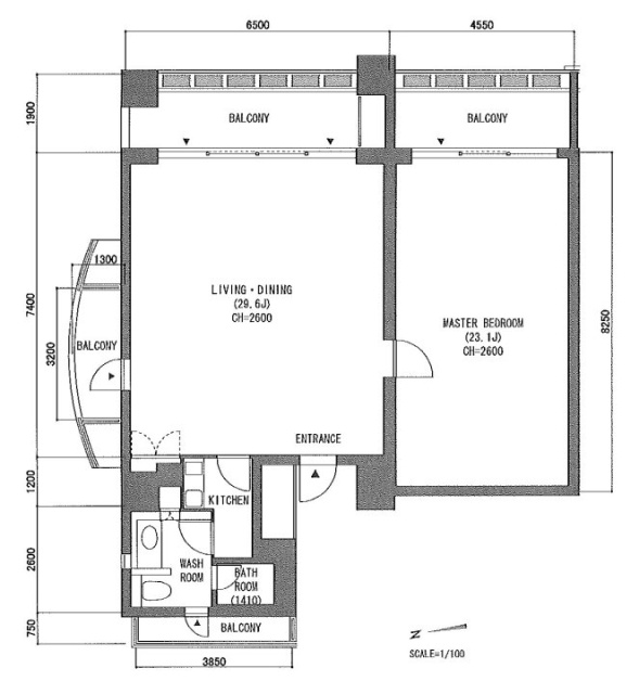エグゼクティブタワー麻布台ビル1402 間取り図