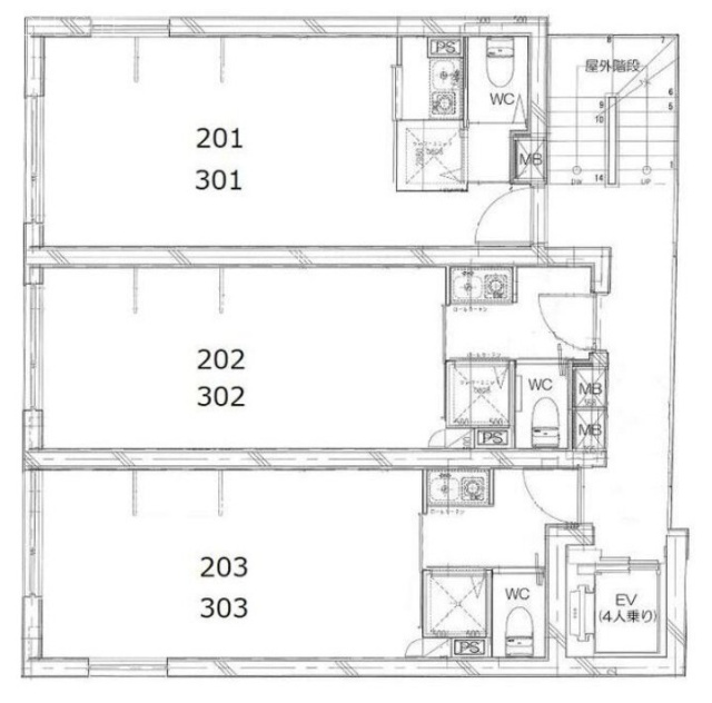 Ceder Terrace番町202 間取り図