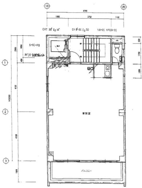新槇町ビル別館第15F 間取り図