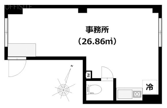 高砂ビルⅠ2F 間取り図