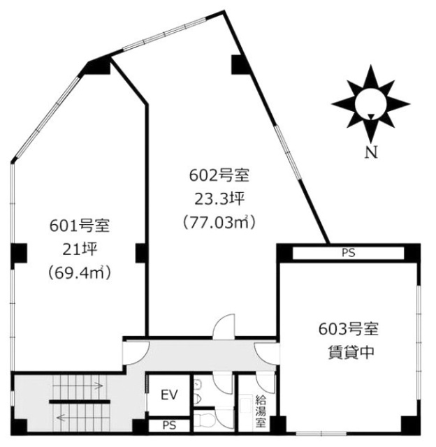 第2セイコービル602 間取り図