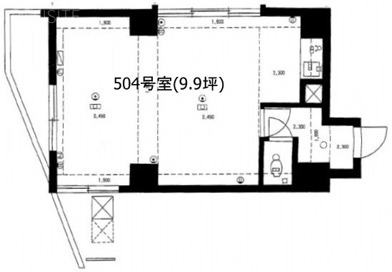 神田セントラルプラザ504 間取り図