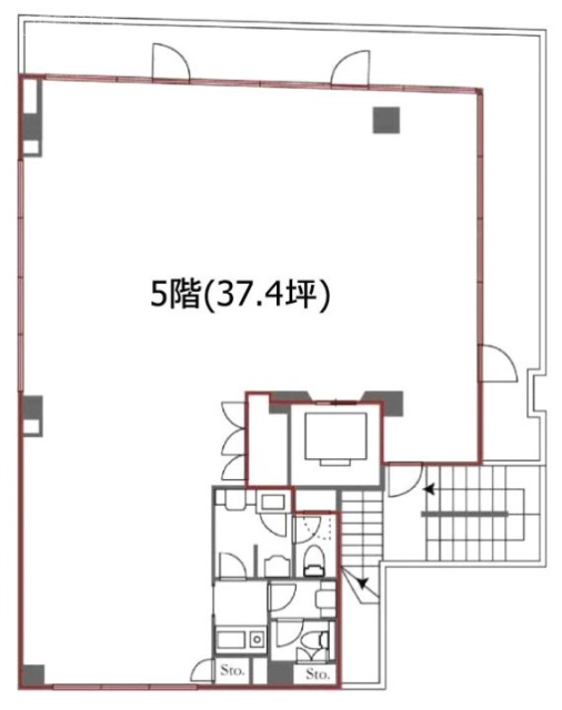 平河町宮川ビル5F 間取り図