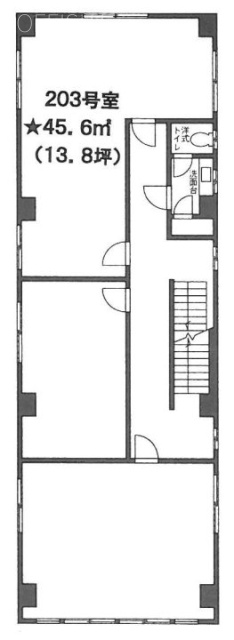 東和水道橋ビルビル2F 間取り図