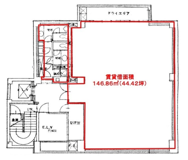 神保町カンナビルB1F 間取り図