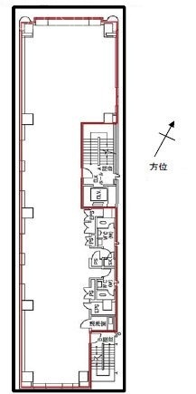 スズキ東新橋ビル6F 間取り図