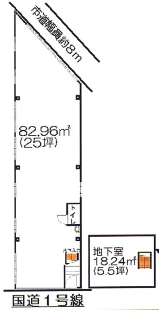 渡部モータースビルB1F~1F 間取り図