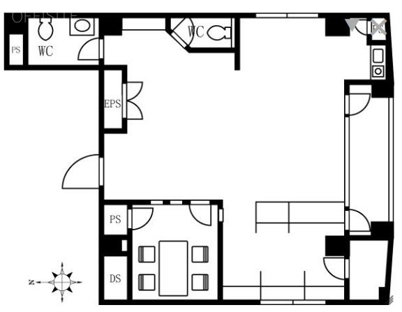 ゴールド赤坂3F 間取り図