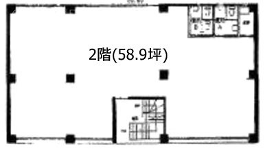 河野(こうの)ビル2F 間取り図