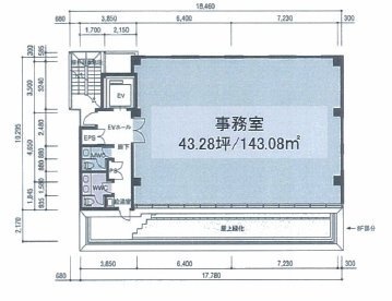 ラウンドクロス渋谷9F 間取り図