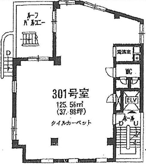 第2エメラルド青木ビル3F 間取り図