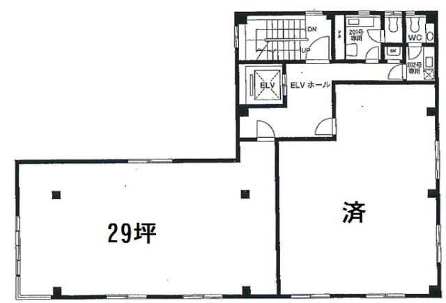 ブリリアン丹波ビル3F 間取り図