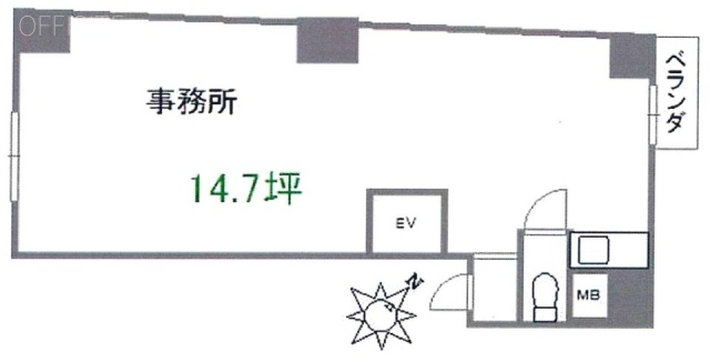 第2石井ビル2F 間取り図