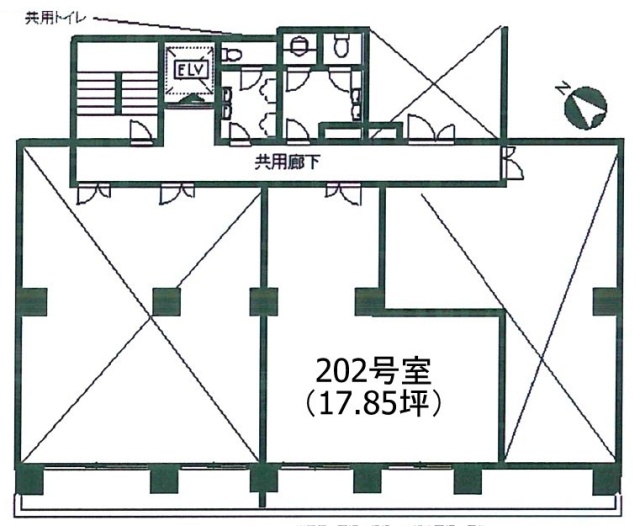 白鳩マンション202 間取り図