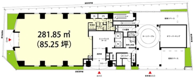 サンウエスト山手ビル1F 間取り図