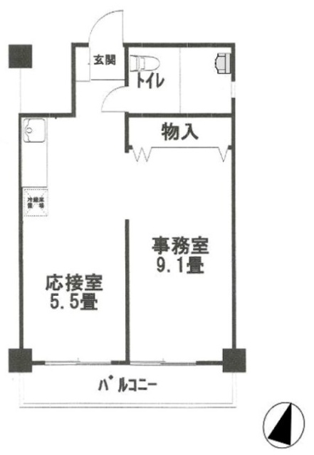 第1住野ビル4F 間取り図