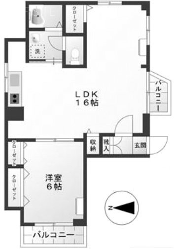 パシフィックワコー701 間取り図