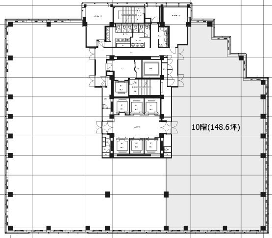 後楽森ビル10F 間取り図