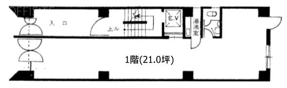高野第1ビル1F 間取り図