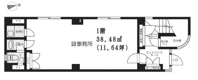 西新宿増田ビル1F 間取り図