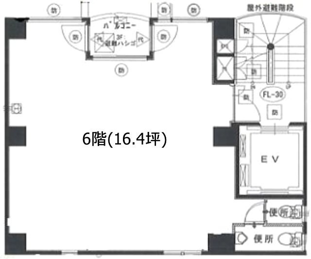 錦糸町イスズビル6F 間取り図