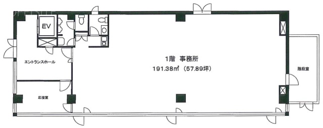 祐ビル1F 間取り図