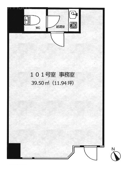 中銀第2新橋マンション101 間取り図