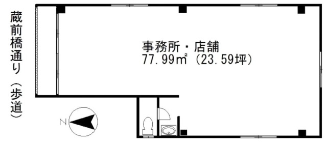 逸見ビル1F 間取り図