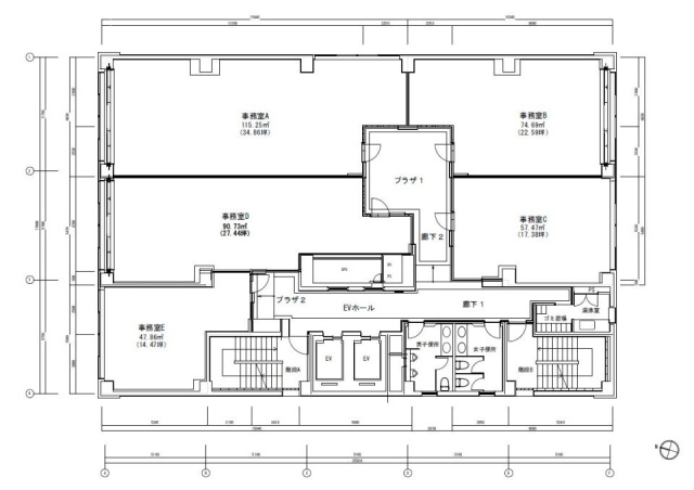 神田プラザE 間取り図