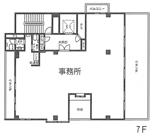 高田馬場(守山)ビル7F 間取り図