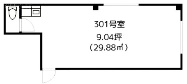 第三服部ビル301 間取り図