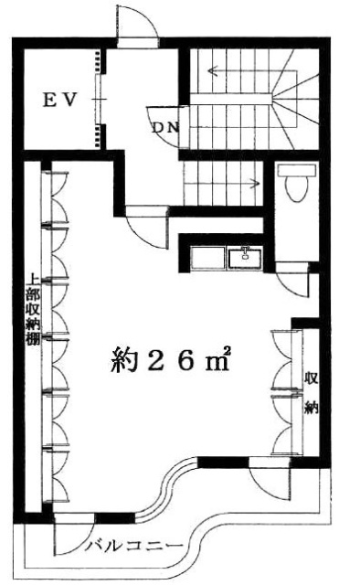 新堀ギタービル5F 間取り図