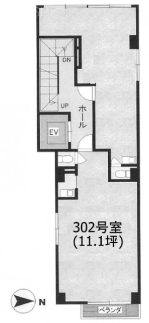 第2いさみやビル302 間取り図