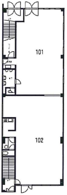 第一石橋ビル101・102 間取り図