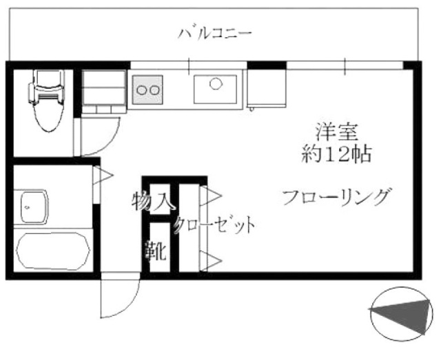 目黒三田フラワーマンション4F 間取り図