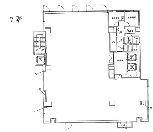 浜町平和ビル7F 間取り図