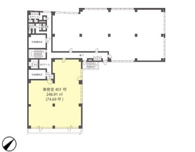 西新宿三晃ビル401 間取り図