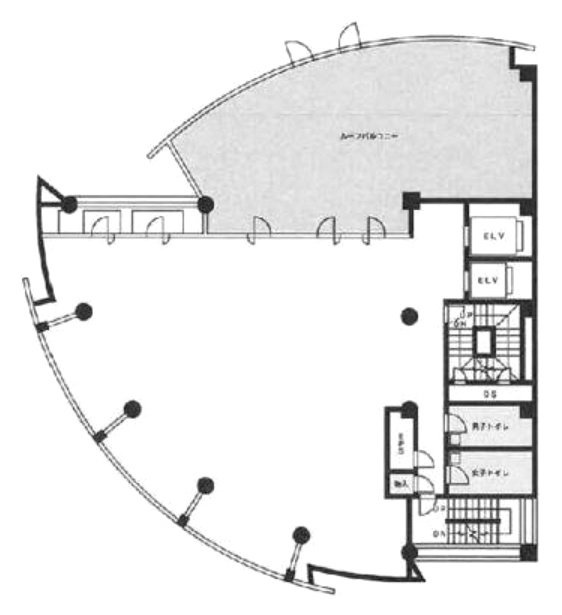 芝浦NAビル6F 間取り図