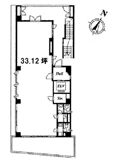 一番町KKビル1F 間取り図