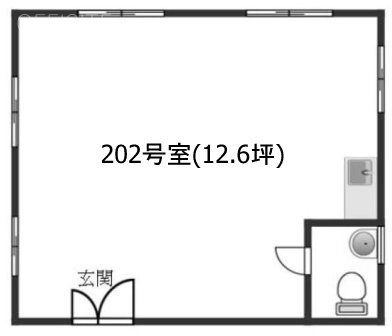 サンヤマモトビル202 間取り図