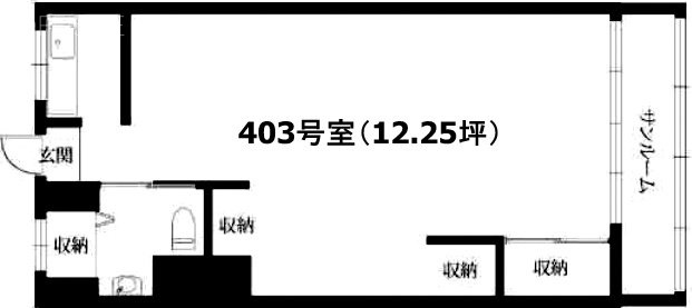 第3宮庭ビル403 間取り図